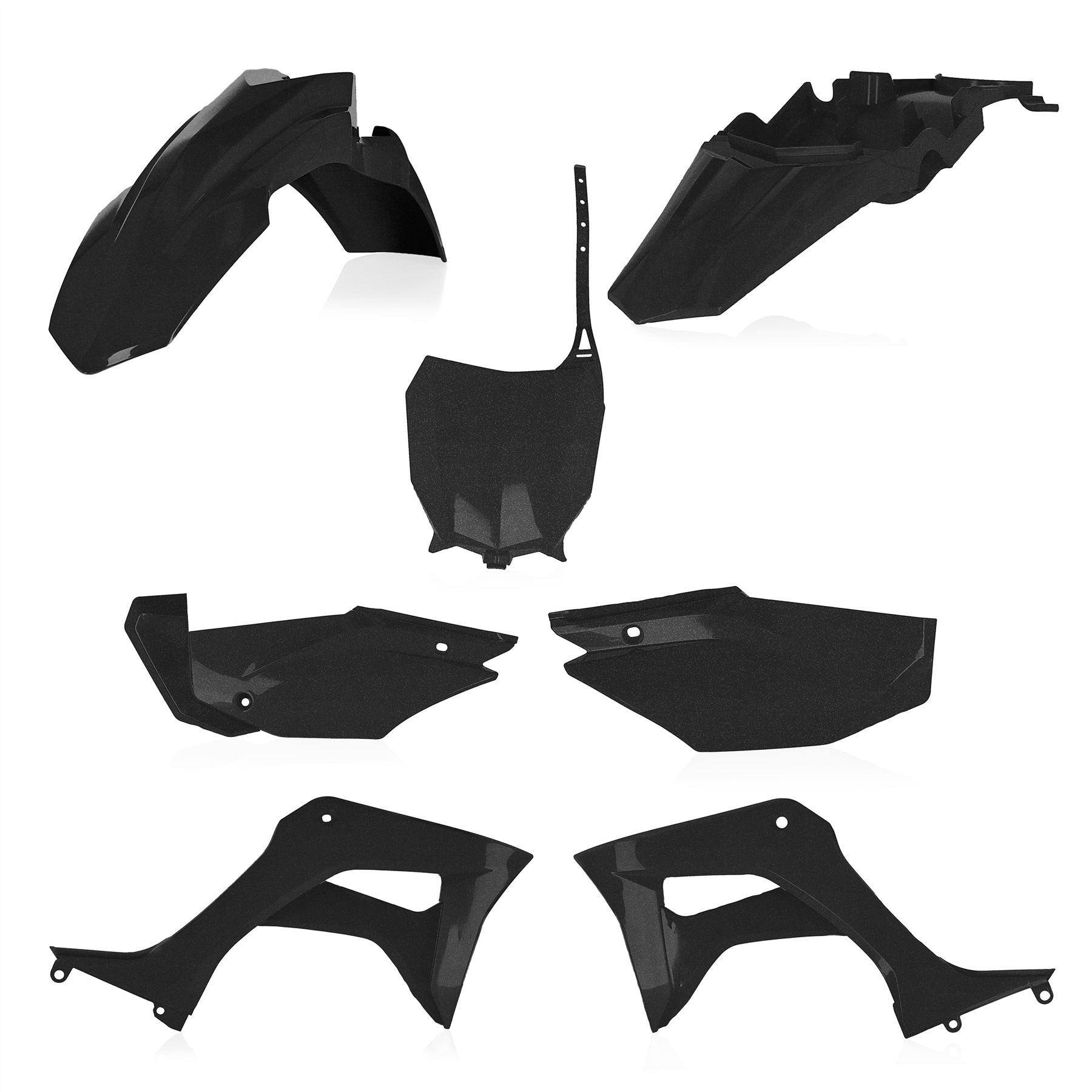 Acerbis Full Plastic Kit Metallic Black For Honda CRF 110F 2019-2024